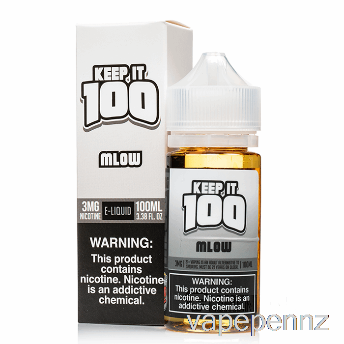 MLOW - Keep It 100 E-Liquid - 100mL 3mg VAPE NZ